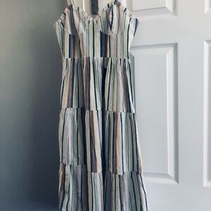 Lucky Brand Multicolor Striped Dress NWT